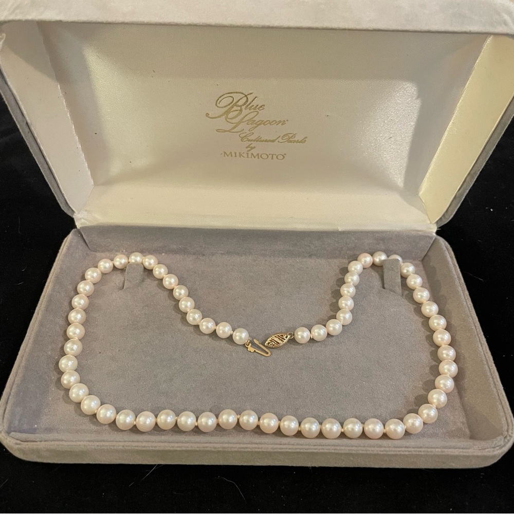 Mikimoto Vintage Blue Lagoon Pearl Necklace
